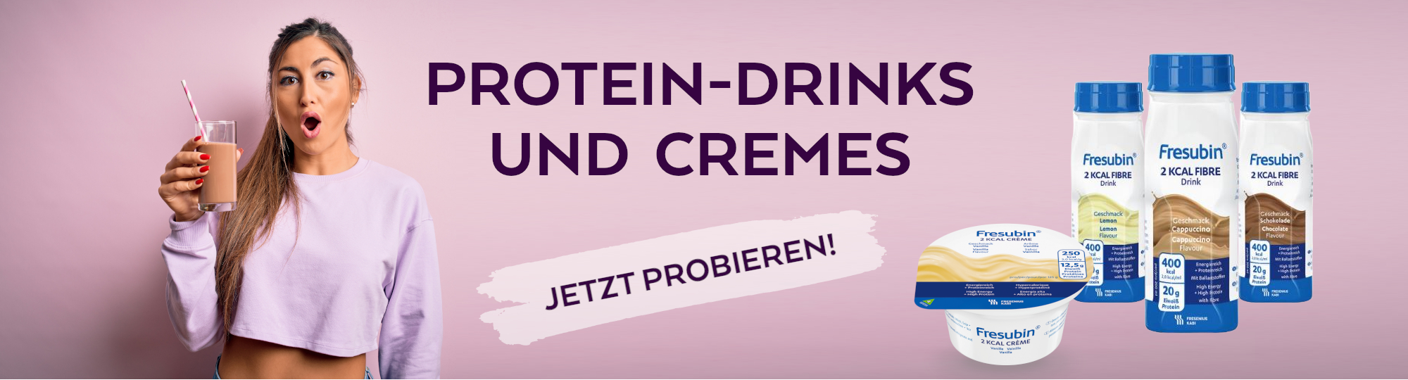 Protein-Drinks und Cremes Protein-Drinks und Cremes